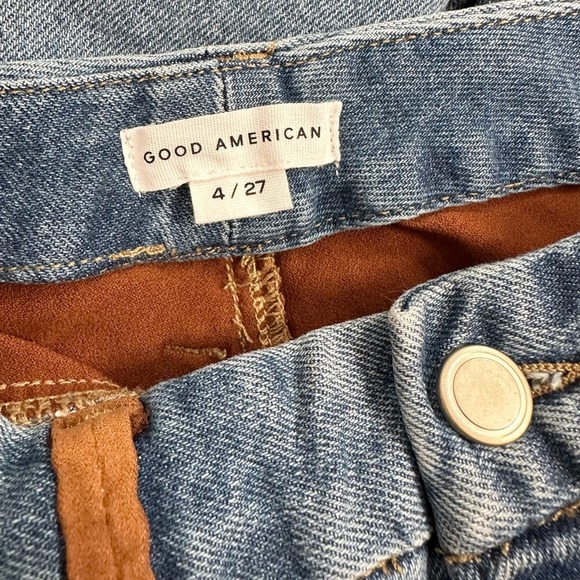 NWT Good American Good Legs Suede Mix Jeans Size 4 - Picture 8 of 12